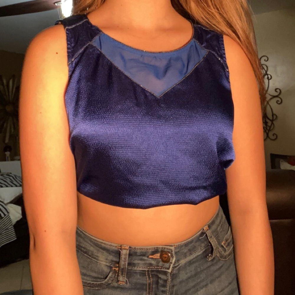 Royal Blue Jersey like Tank
